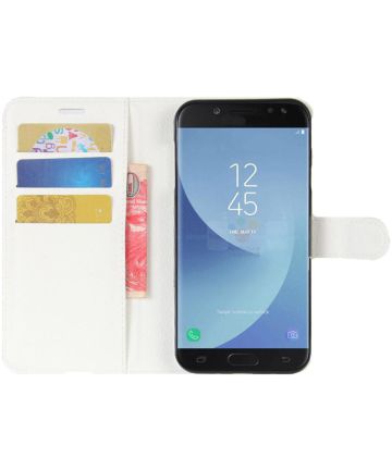 Samsung Galaxy J5 (2017) Portemonnee Hoesje met Standaard Wit Hoesjes