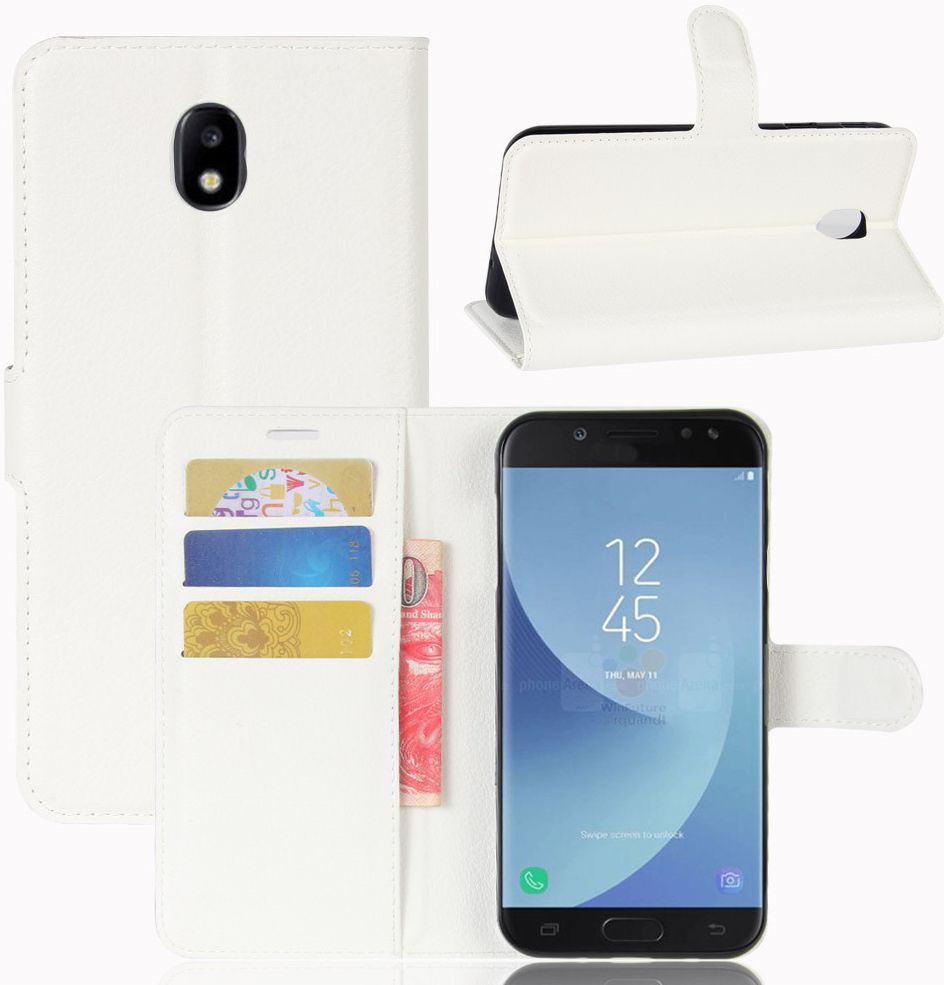 Samsung Galaxy J5 (2017) Portemonnee Hoesje met Standaard Wit afbeelding 5
