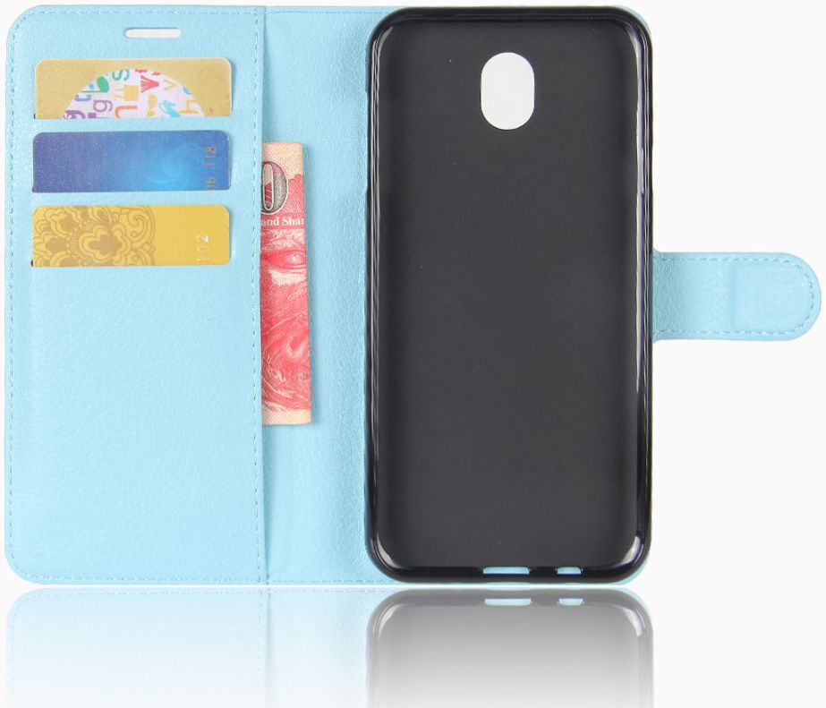 Samsung Galaxy J5 (2017) Portemonnee Hoesje met Standaard Blauw afbeelding 6