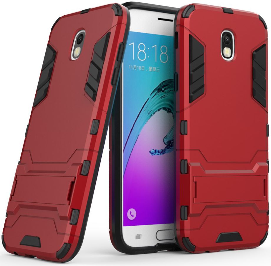 Hybride Samsung Galaxy J5 (2017) Hoesje Rood afbeelding 2