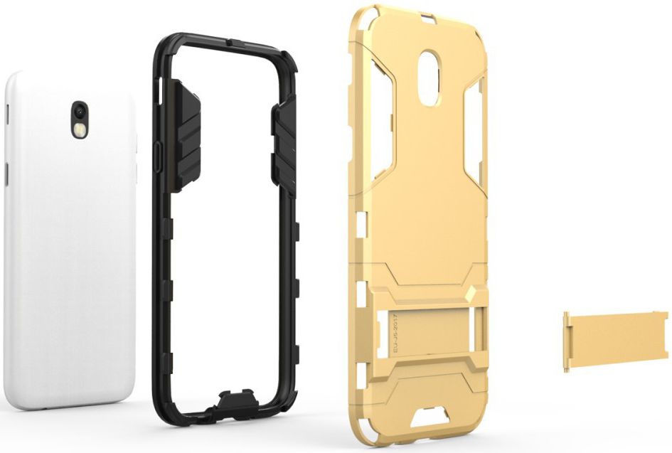 Samsung Galaxy J5 (2017) Hybride Hoesje Gold afbeelding 4