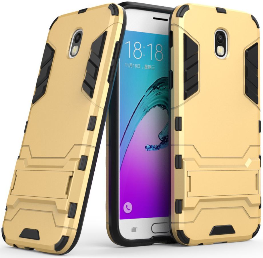Samsung Galaxy J5 (2017) Hybride Hoesje Gold afbeelding 2