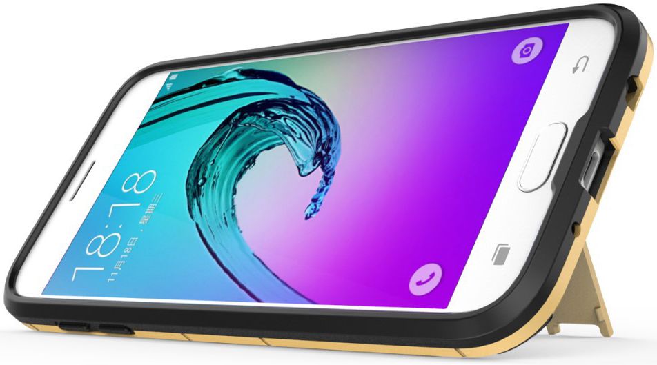 Samsung Galaxy J5 (2017) Hybride Hoesje Gold afbeelding 7