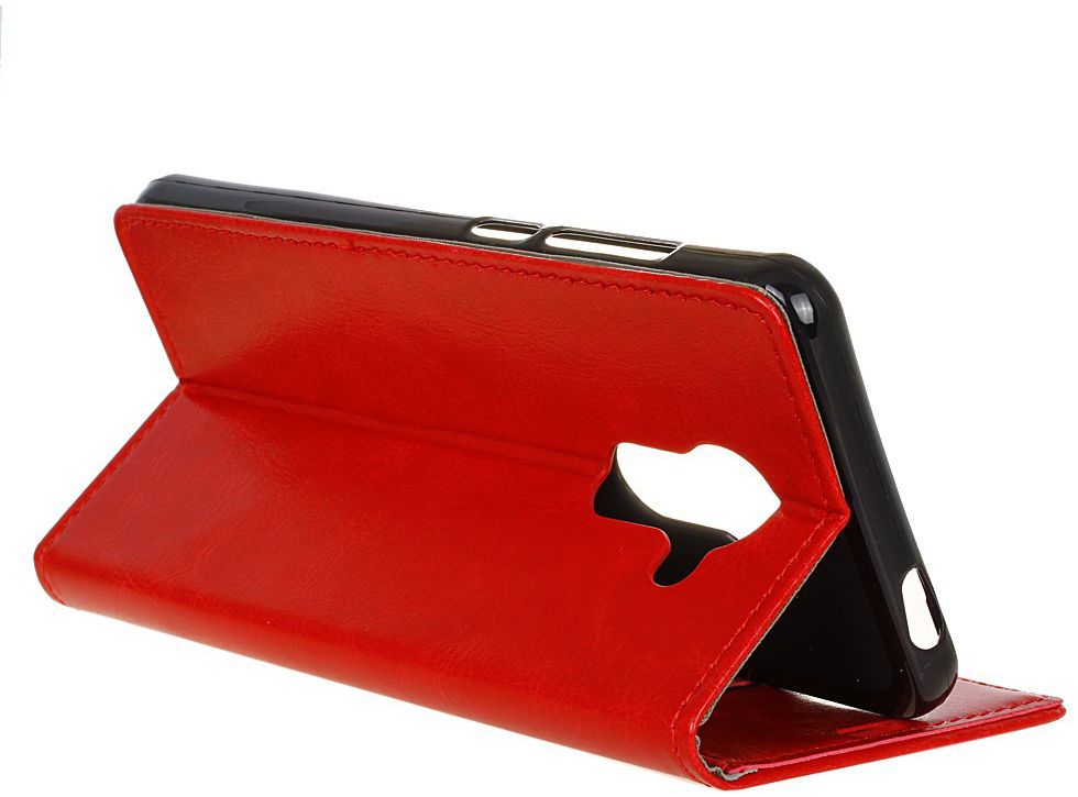 Vodafone Smart Platinum 7 Portemonnee Hoesje Rood afbeelding 2