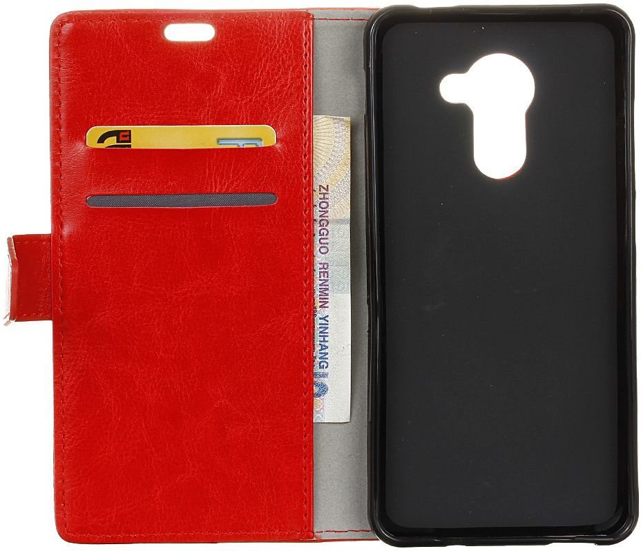 Vodafone Smart Platinum 7 Portemonnee Hoesje Rood afbeelding 3