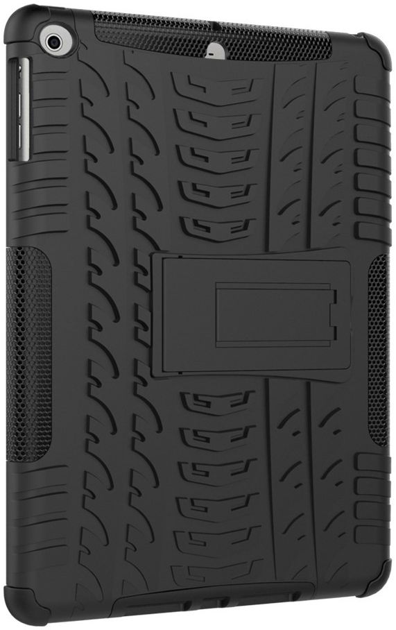 Apple iPad 9.7 2017 Tyre Pattern Hybrid Case Zwart afbeelding 10