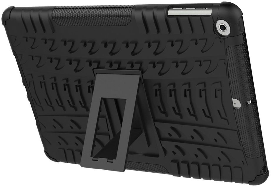 Apple iPad 9.7 2017 Tyre Pattern Hybrid Case Zwart afbeelding 11