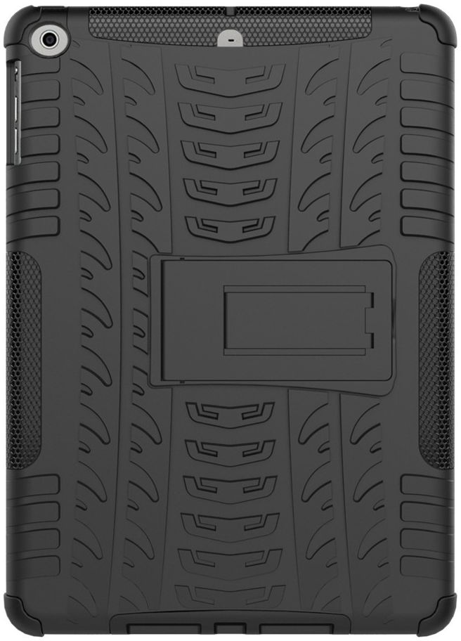 Apple iPad 9.7 2017 Tyre Pattern Hybrid Case Zwart afbeelding 5