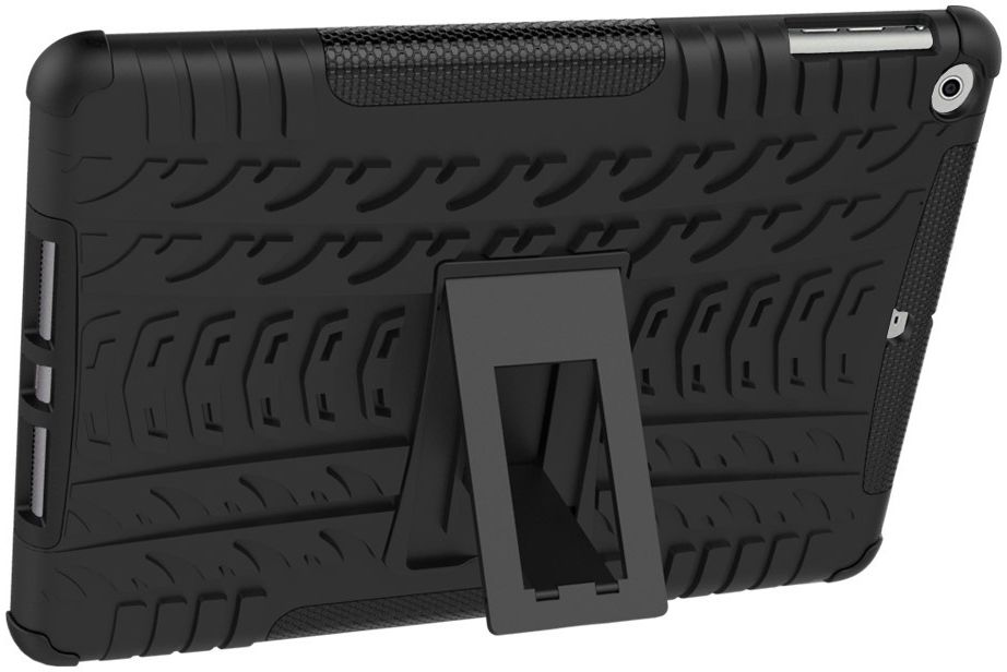 Apple iPad 9.7 2017 Tyre Pattern Hybrid Case Zwart afbeelding 7