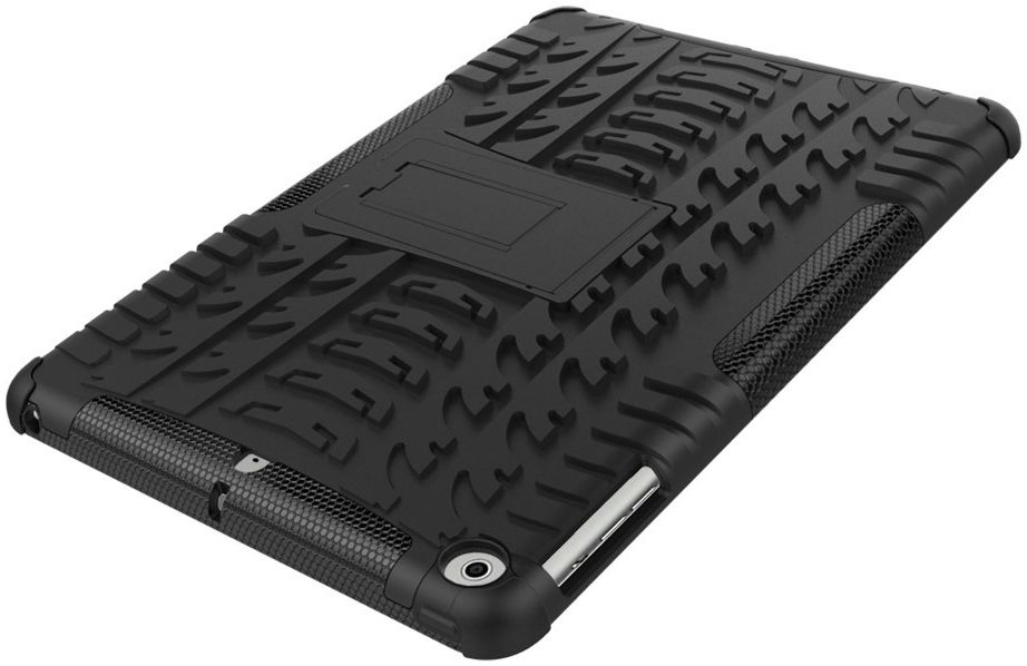 Apple iPad 9.7 2017 Tyre Pattern Hybrid Case Zwart afbeelding 9