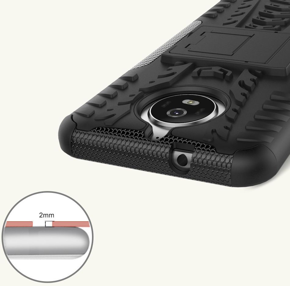 Hybride Motorola Moto G5S Back Cover Zwart afbeelding 11