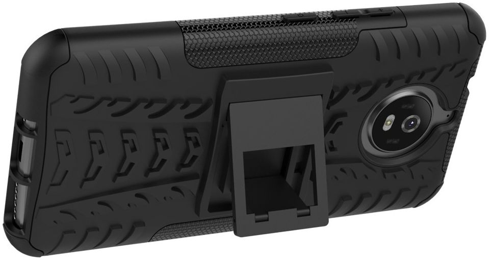 Hybride Motorola Moto G5S Back Cover Zwart afbeelding 2