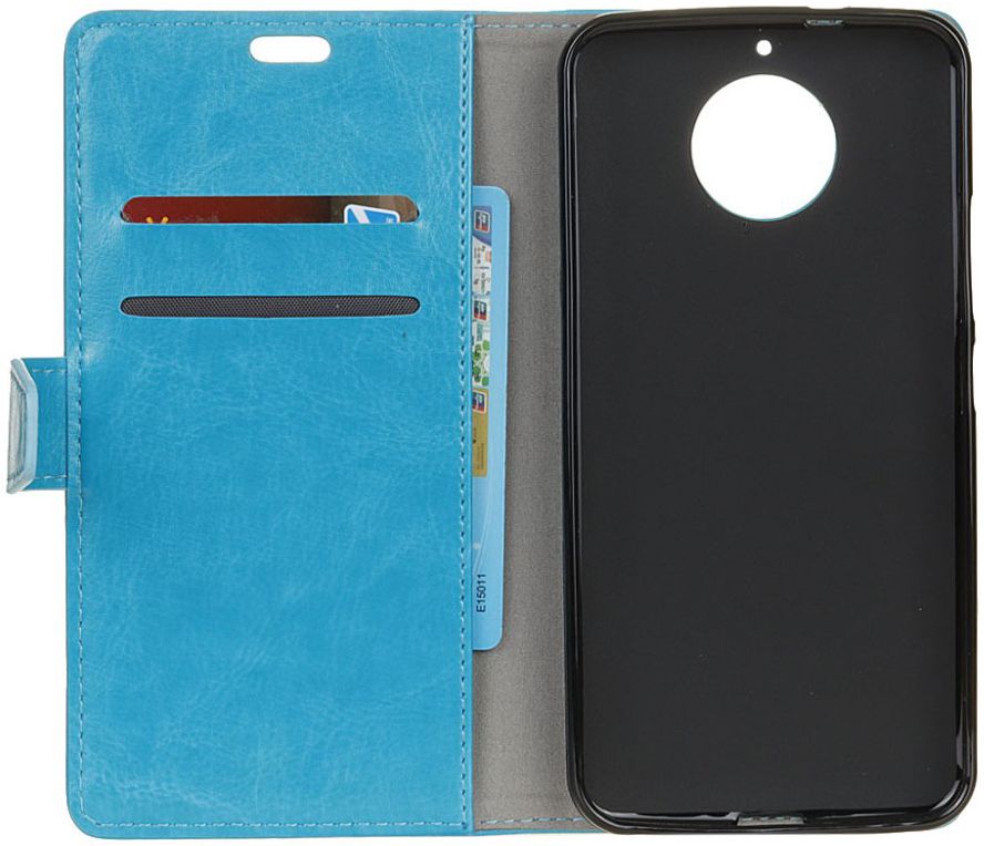Motorola Moto G5S Portemonnee Hoesje Blauw afbeelding 4