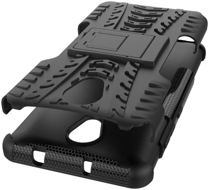 Lenovo P2 Hybride Kickstand Hoesje Zwart afbeelding 2