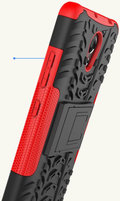Lenovo P2 Hybride Kickstand Hoesje Rood afbeelding 3