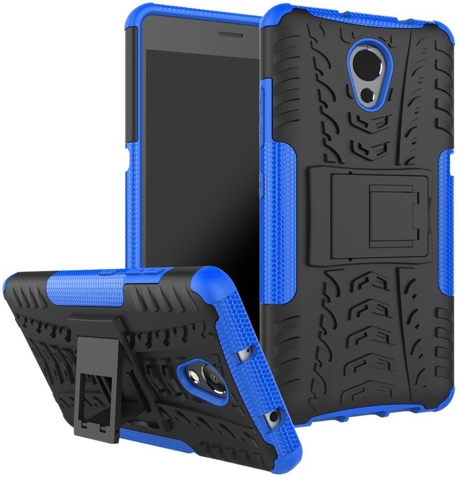 Lenovo P2 Hybride Kickstand Hoesje Blauw afbeelding 1