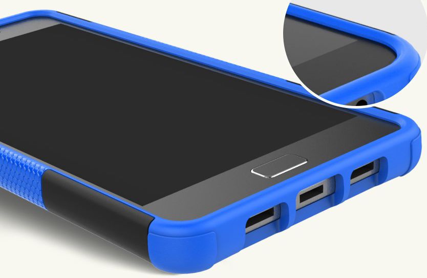 Lenovo P2 Hybride Kickstand Hoesje Blauw afbeelding 4