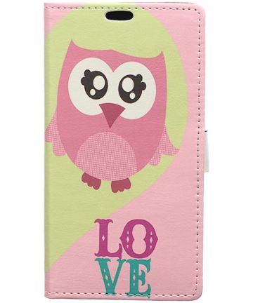 Samsung Galaxy J3 (2017) Print Portemonnee Hoesje Love Owl Hoesjes