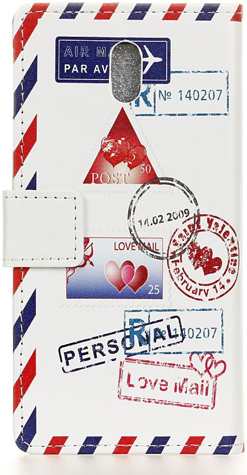Samsung Galaxy J3 (2017) Print Portemonnee Hoesje Love Mail afbeelding 3