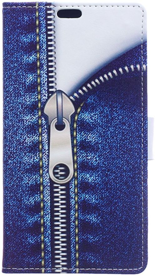 Samsung Galaxy J3 (2017) Print Portemonnee Hoesje Blauw afbeelding 1