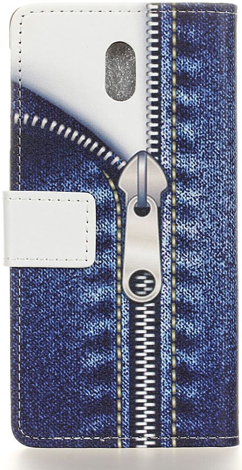 Samsung Galaxy J3 (2017) Print Portemonnee Hoesje Blauw afbeelding 3
