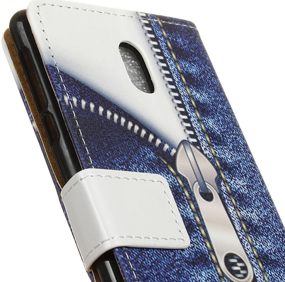 Samsung Galaxy J3 (2017) Print Portemonnee Hoesje Blauw afbeelding 4