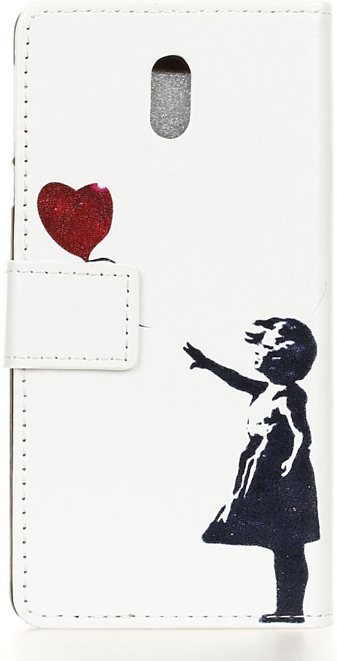 Samsung Galaxy J5 (2017) Portemonnee Print Hoesje Heart Balloon afbeelding 3
