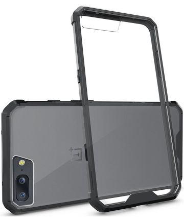 OnePlus 5 Hoesje Armor Backcover Zwart Hoesjes