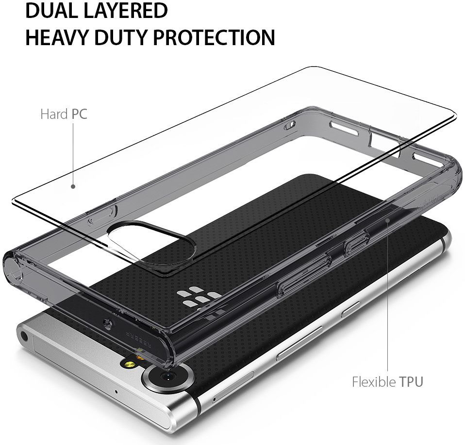 Ringke Fusion BlackBerry Keyone Hoesje Doorzichtig afbeelding 3
