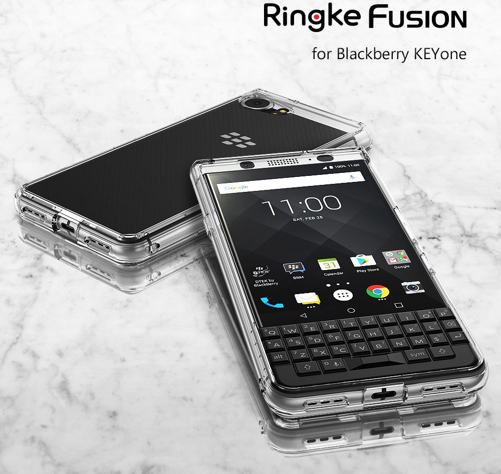 Ringke Fusion BlackBerry Keyone Hoesje Doorzichtig afbeelding 6