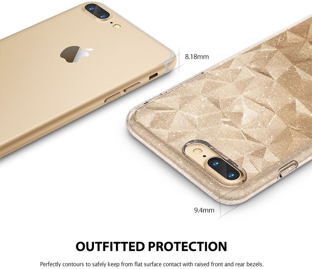 Ringke Air Prism Apple iPhone 7 Plus / 8 Plus Glitter Transparant afbeelding 4