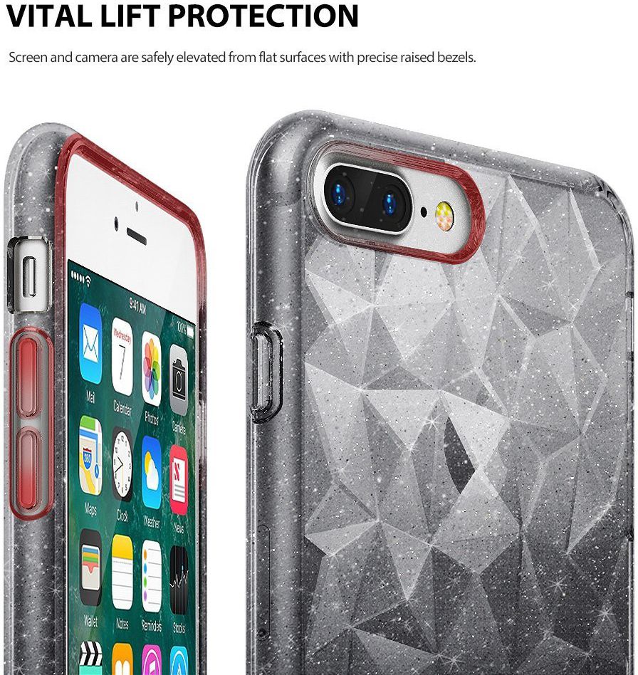 Ringke Air Prism Apple iPhone 7 Plus / 8 Plus Glitter Transparant afbeelding 5