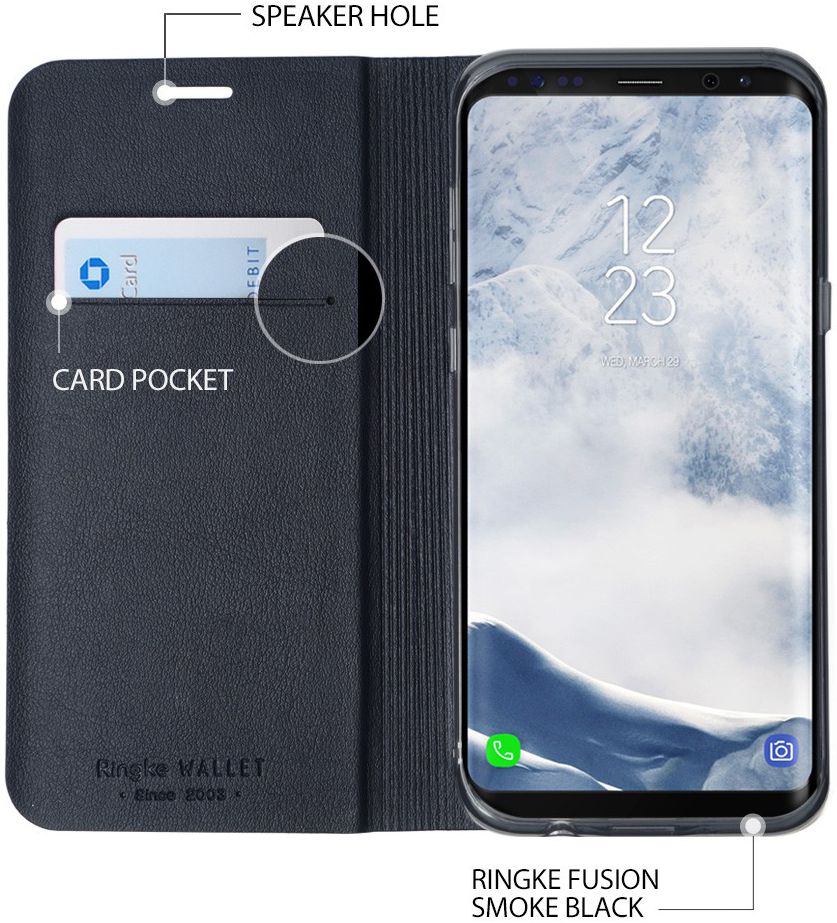 Ringke Wallet Fit Samsung Galaxy S8 Blauw afbeelding 2