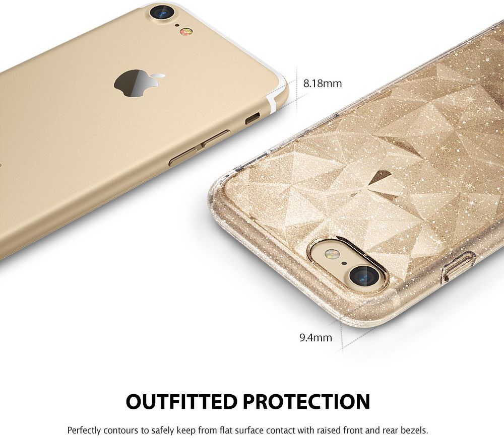 Ringke Air Prism Apple iPhone SE 2020 Glitter Clear afbeelding 3
