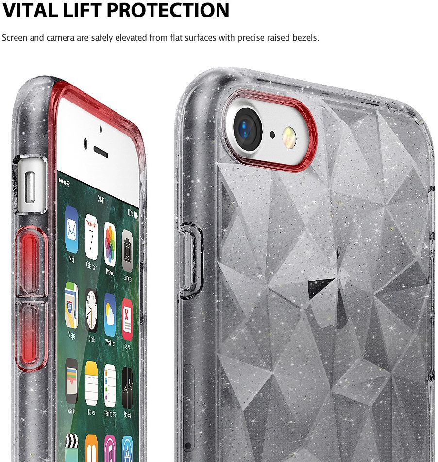Ringke Air Prism Apple iPhone SE 2020 Glitter Clear afbeelding 4