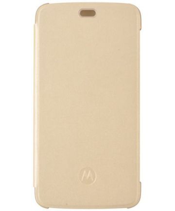 Originele Motorola Moto C Plus Flip Cover Goud Hoesjes