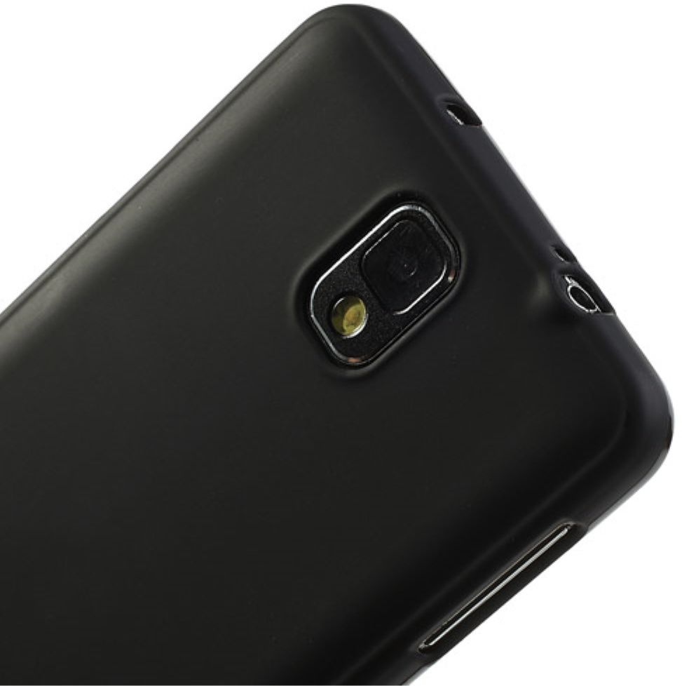 Samsung Galaxy Note 3 Frosted TPU Hoesje Zwart afbeelding 4