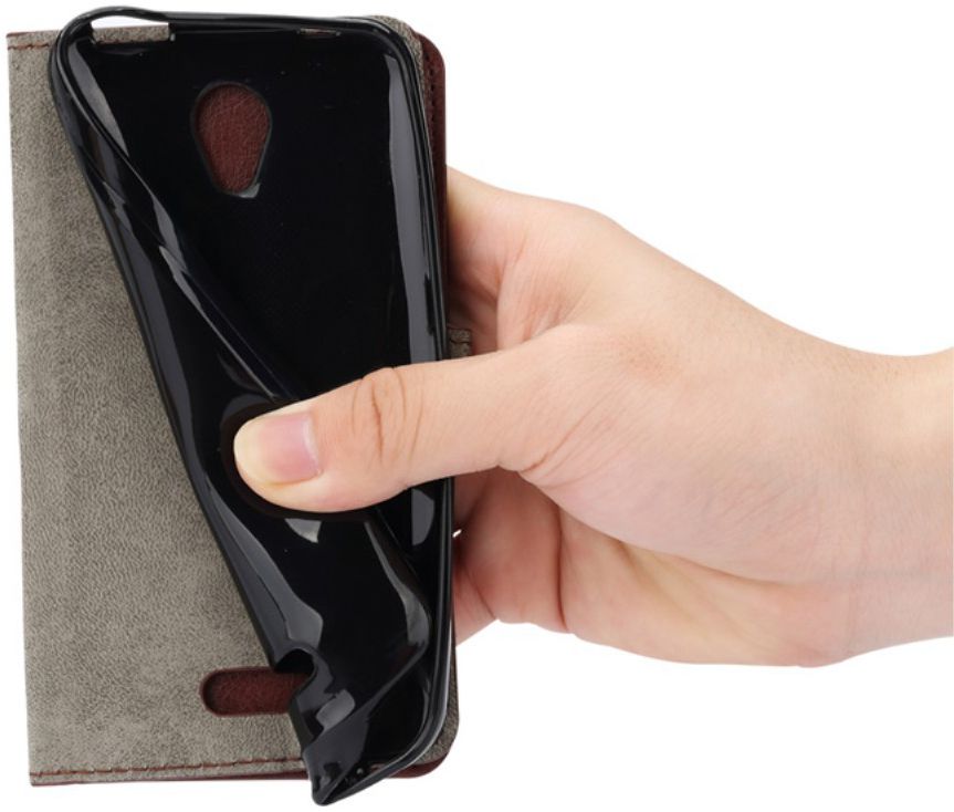 Lenovo B Portemonnee Hoesje Zwart afbeelding 5