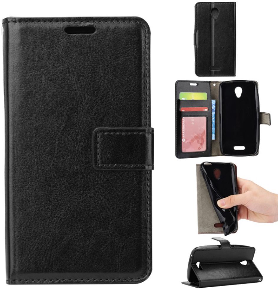 Lenovo B Portemonnee Hoesje Zwart afbeelding 6
