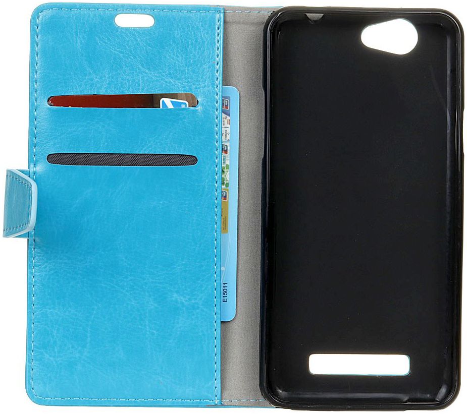 WileyFox Spark Plus Portemonnee Hoesje Blauw afbeelding 2