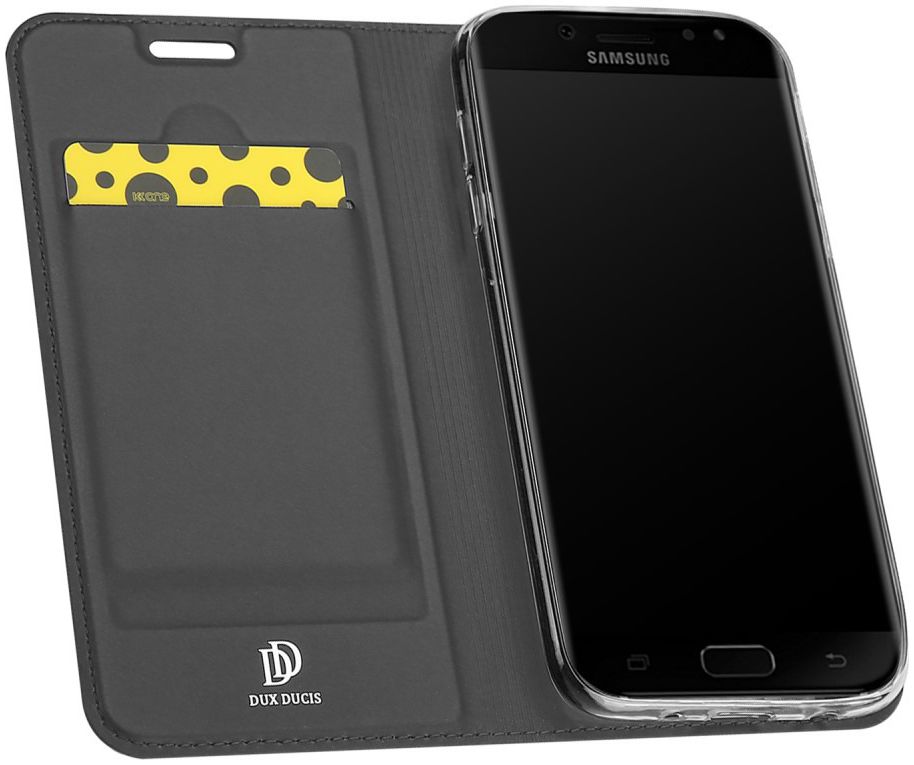Dux Ducis Premium Book Case Samsung Galaxy J3 (2017) Hoesje Grijs afbeelding 2