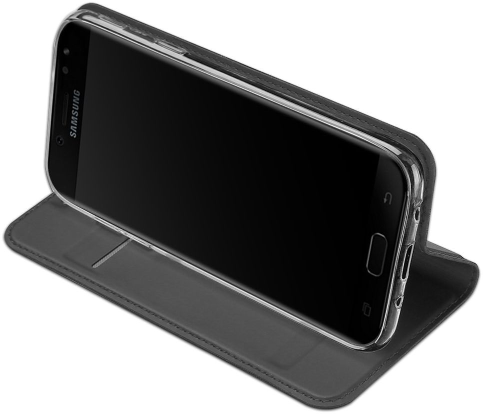 Dux Ducis Premium Book Case Samsung Galaxy J3 (2017) Hoesje Grijs afbeelding 4