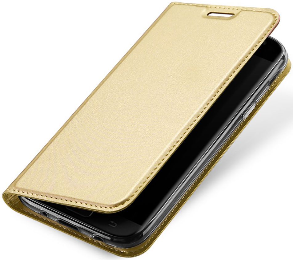 Dux Ducis Premium Book Case Samsung Galaxy J3 (2017) Hoesje Goud afbeelding 1