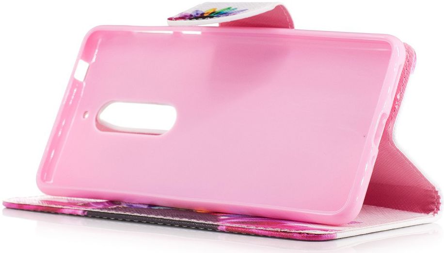 Nokia 5 Portemonnee Flip Hoesje Print Flowers afbeelding 5