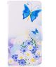 Nokia 5 Portemonnee Flip Hoesje Print Blue Butterfly