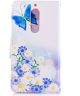 Nokia 5 Portemonnee Flip Hoesje Print Blue Butterfly