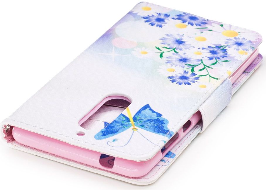 Nokia 5 Portemonnee Flip Hoesje Print Blue Butterfly afbeelding 7