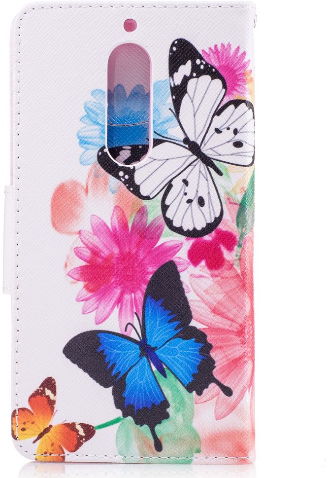 Nokia 5 Portemonnee Flip Hoesje Print  Butterflies afbeelding 4