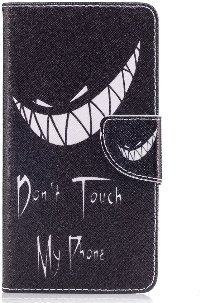 Nokia 5 Portemonnee Flip Hoesje Print Don't Touch My Phone afbeelding 1