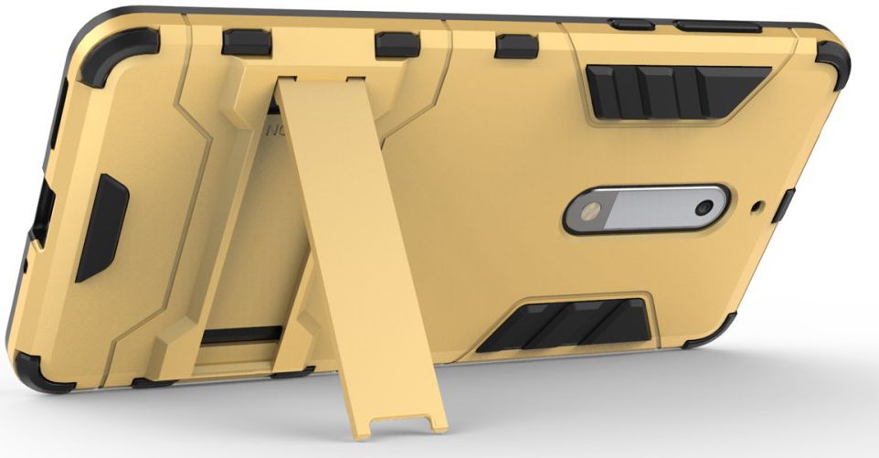 Hybride Nokia 5 Hoesje Goud afbeelding 2